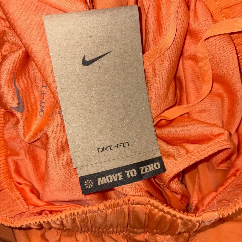 Nike Running Tempo Shorts Orange Lined Athletic Gym Training Women's Large